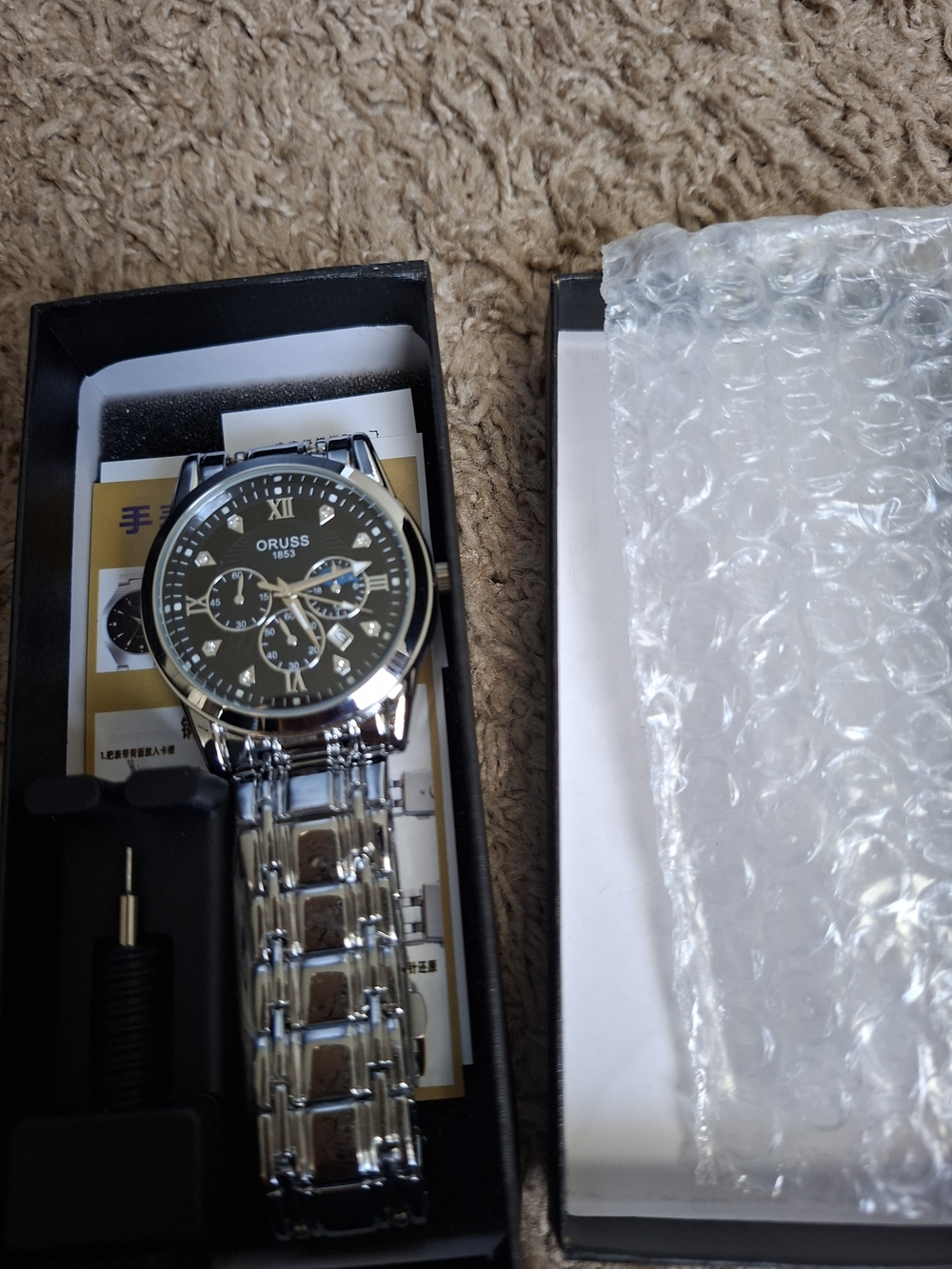 Men’s Luxury Quartz Watch Chronograph Date Luminous Waterproof Business.